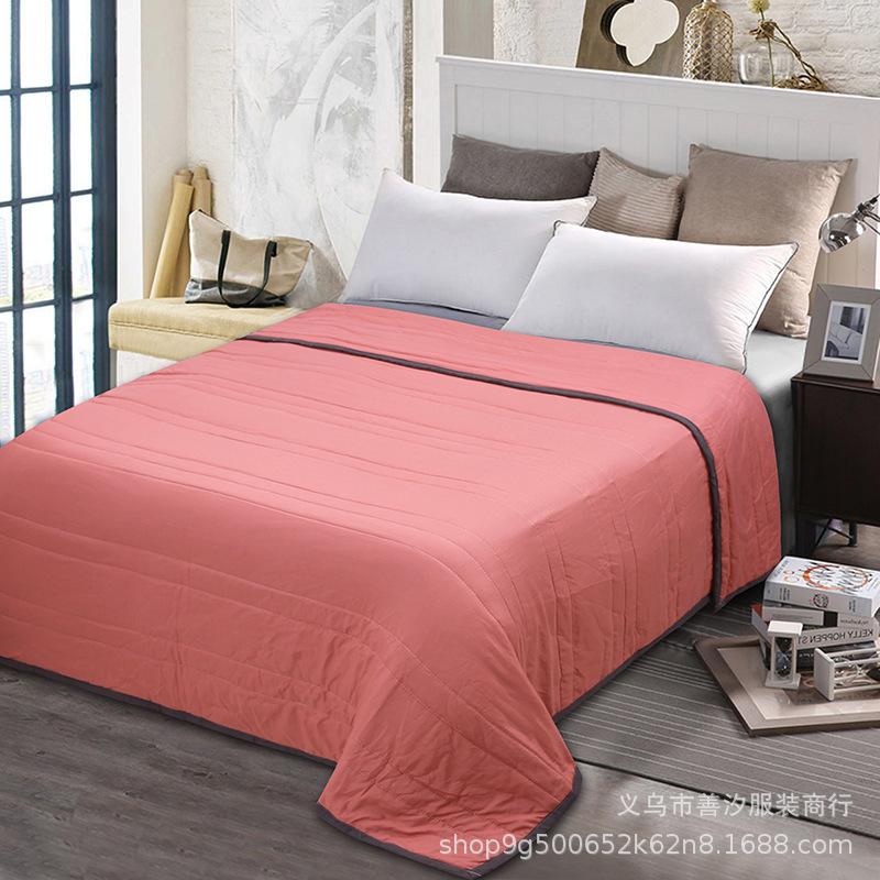 

Summer Air Conditioning Cool Quilt Spring and Autumn Thin Quilt Quilt Core Single and Double 140x200cm рожевий червоний колір