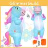 Cute Unicorn Dress-up Prop For Festivals And Events Inflatable Blue Costume