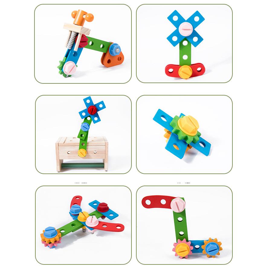 Kids Tool Bench Wooden Set Toys Montessori Toys Workbench Construction Toys Educational Toys Christmas Birthday Gifts Boys