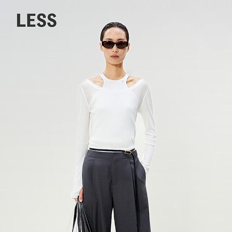 LESS 2025 Spring Slim-Fit Round Neck Vest L