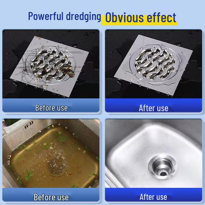 Haibusen Pipe Dredging Gel: Powerful Hair Decomposition & Deodorization for Toilets and Bathrooms