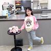 2025 Girls' Fleece-Lined Long Sleeve Sweatshirt - Autumn/Winter Fashion