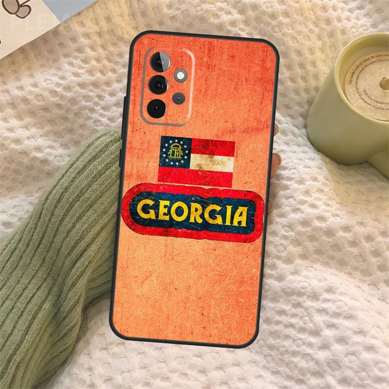 

Georgia State Flag Case For Samsung Galaxy A55 A06 A05 A36 A26 A16 A54 A34 A14 A22 A32 A52 A35 A15 A53 A13 A56 Samsung A32 5G