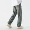 Men's Cotton Spting Summer Ripped Jeans Casual Pants Trousers Vintage Wide Leg Denim Pants Jeans For Men Fashion Clothing Streetwear