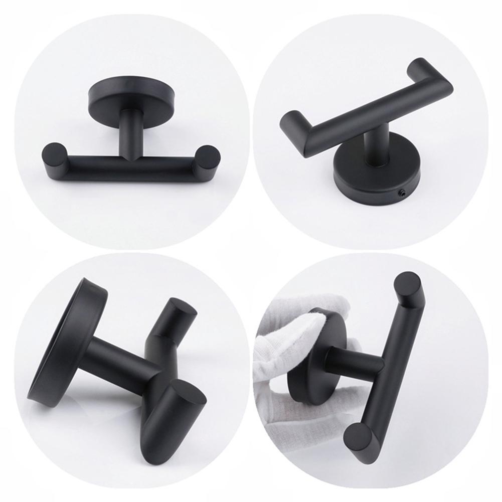 Stainless Steel Wall Hooks Toilet Paper Holder Wall Hanger Towel Holder Rack Behind Door Bathroom Clothes Hook Hardware