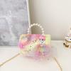 Princess Pearl Fashion Bag Kids Shoulder Bag With Plush Fabric For Use Outings