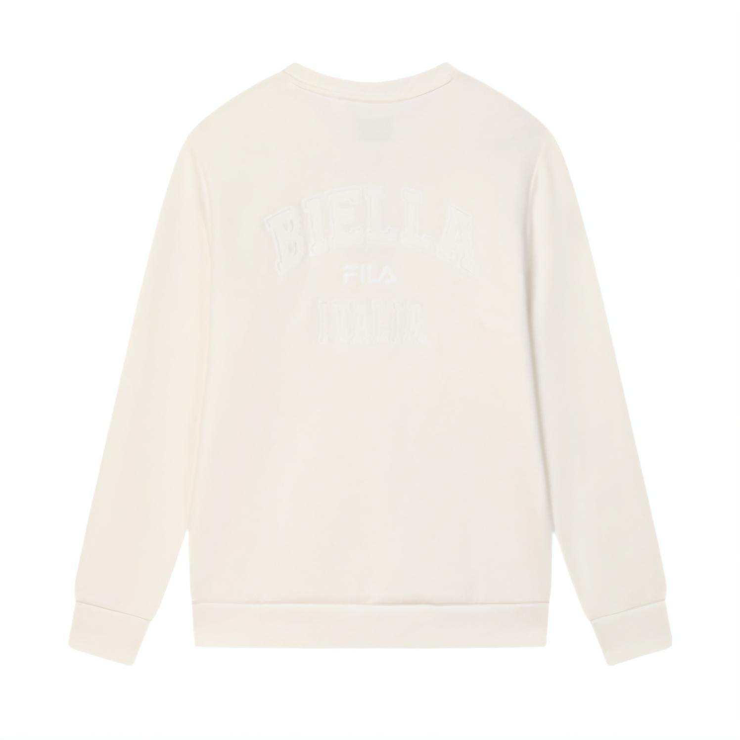 

New FILA ORIGINALE Sweatshirt Men s Cloud White F11M519213F-WT 180/100A/XL