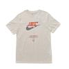 Nike Letter Print Breathable Round Neck Short Sleeve T-Shirt Men Tops Beige HF0488-113