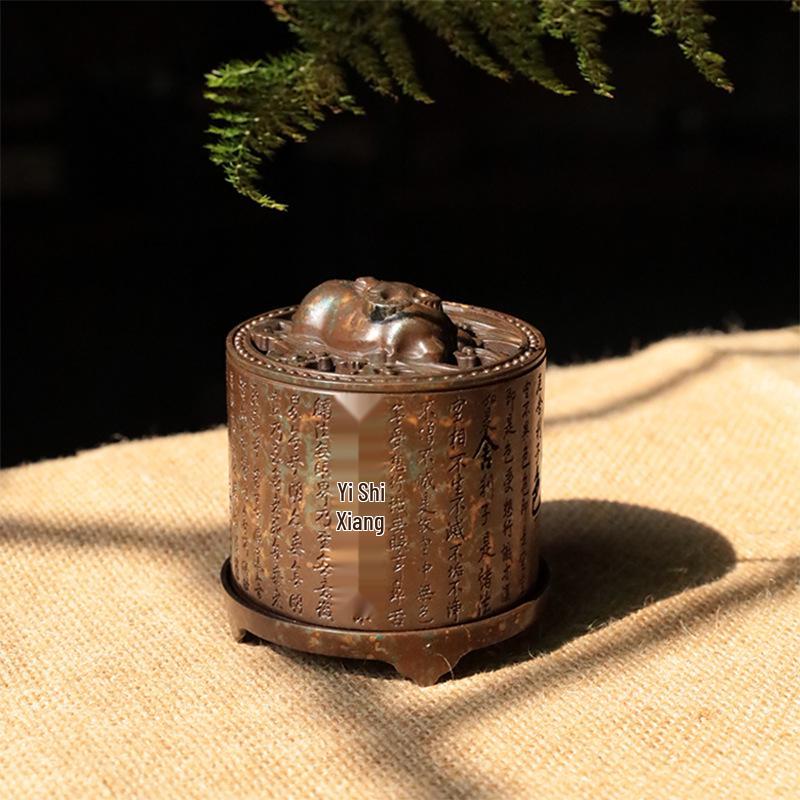 Agarwood Incense Burner - Antique Zen Desk Ornament for Home