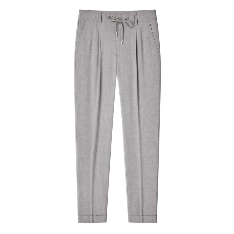 Judger Herren Lyocell Leinen Business Casual Hose