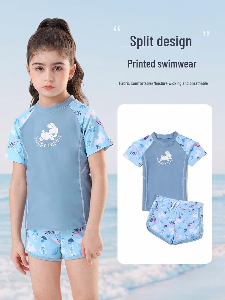 2024 Girls' Quick-Dry Two-Piece Swimsuit - Available In Small, Medium, Large Sizes