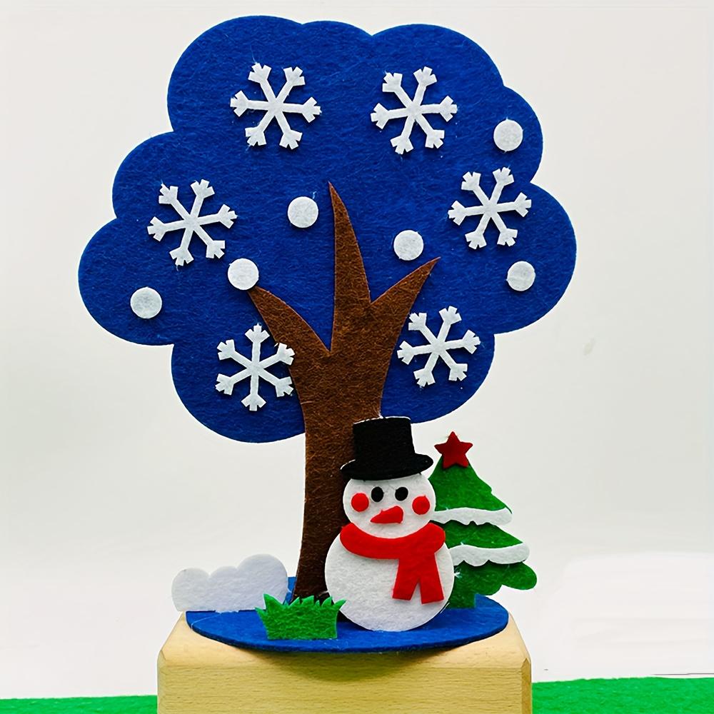 

DIY Felt Seasonal Tree Craft Kit Four Seasons Vibrant Colors Polyester Material Fun Design Year Round Decoration Tree Ornament