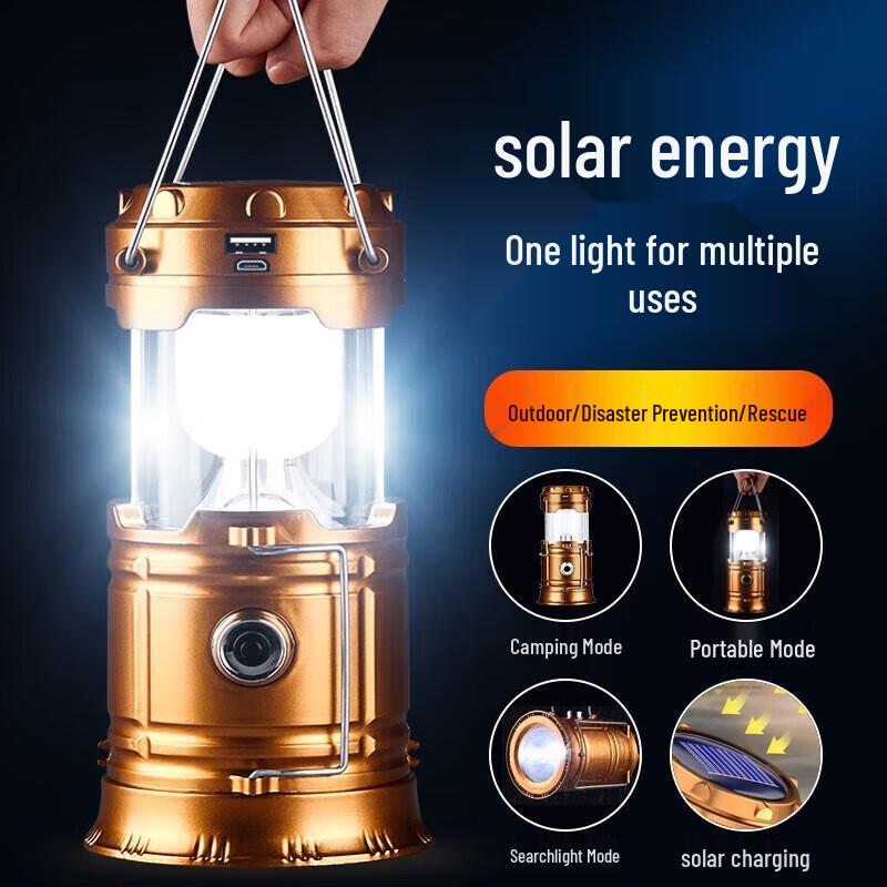 SHENYU Solar Rechargeable Camping Lantern