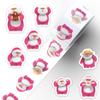 500 Sheets Cartoon AIYE Hello HOHO Sticker Roll for DIY Journal, Envelope Sealing, and Decoration.