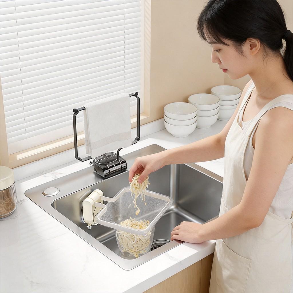 Abs Suction Sink Filter Basket With 50 Pack For Kitchen Drain Debris Removal