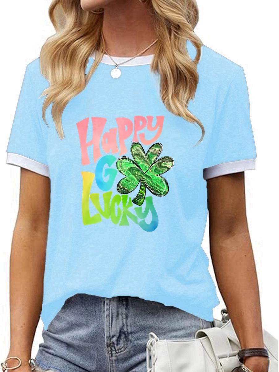 

улица. День Святого Патрика Пользовательская Однотонная Футболка с Коротким Рукавом с Бесплатной Доставкой для Европы и Америки S