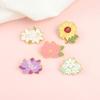 Trendy Cartoon Unique Sunflower And Lily Enamel Pin Badge Perfect For Any Outfit
