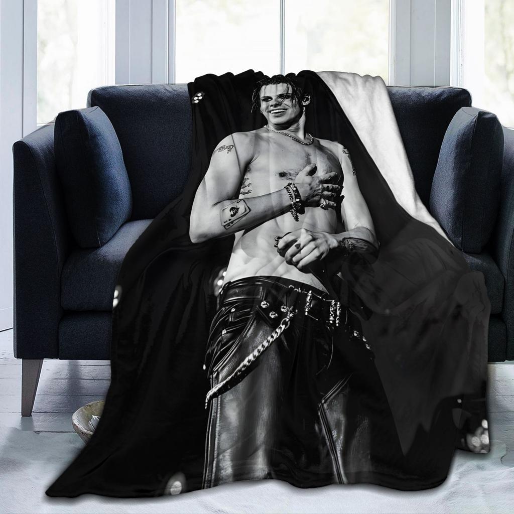 Customize Yungblud Performing Ultra-Soft Blanket, A Warm And Comfortable Must-Have Throw For The Living Room, Office Blanket, So