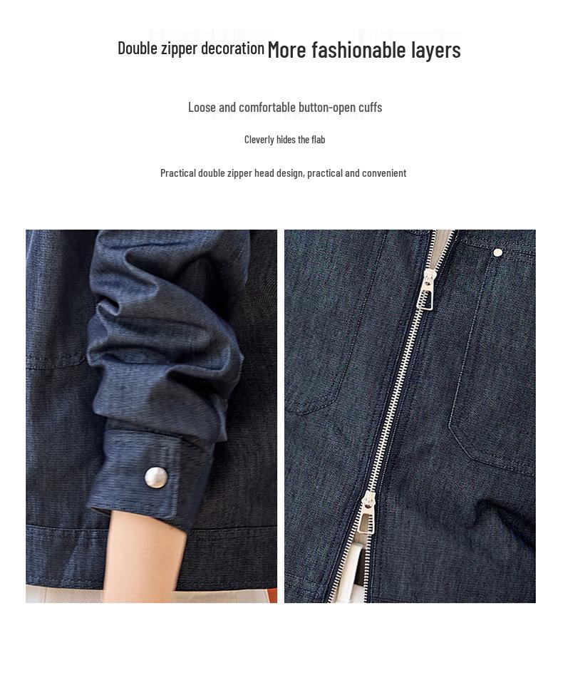 Spring 2025 Women's Versatile Loose Denim Jacket (ME5520)