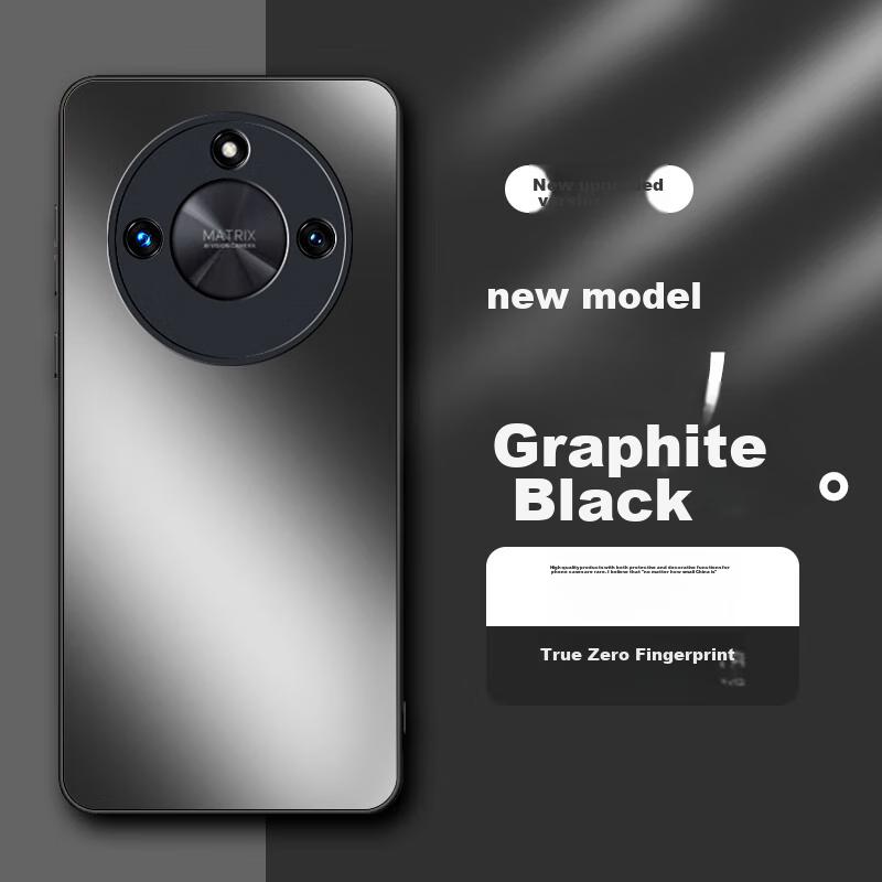 HotFire AG Matte Case for Honor X50 GT, Matte Full Coverage Ultra Thin Anti-drop Anti-fingerprint Case - Graphite Black