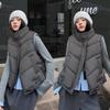 Women's Cotton Stand Collar Vest - 2026 Autumn/Winter Short Loose Fashion Gilet