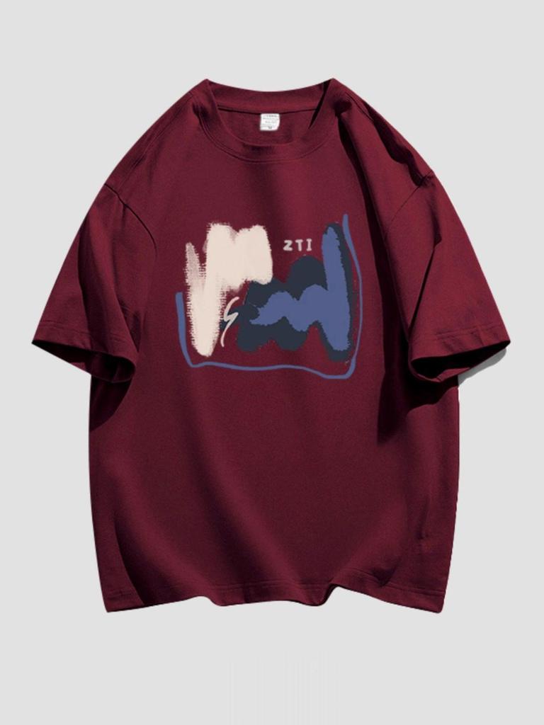 American Retro Pure Cotton Plus Size Women's Loose Short Sleeve T-shirt - Hong Kong Style, Summer, Versatile, Trendy