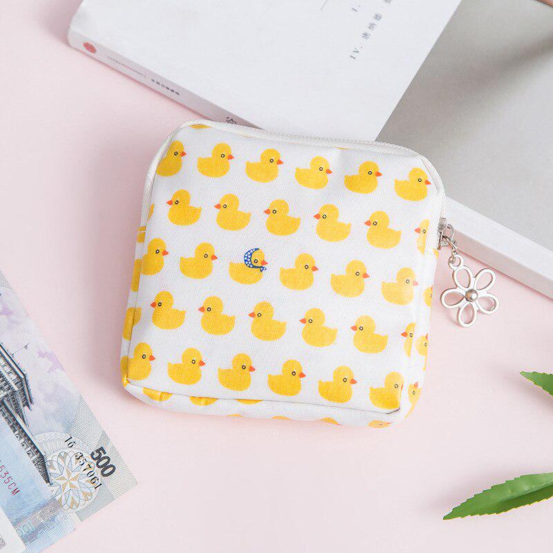 Mini Women Cosmetic Bag Cute Floral Small Makeup Bags Toiletry Organizer Female Coin Card Storage Purse Make Up Case Bag