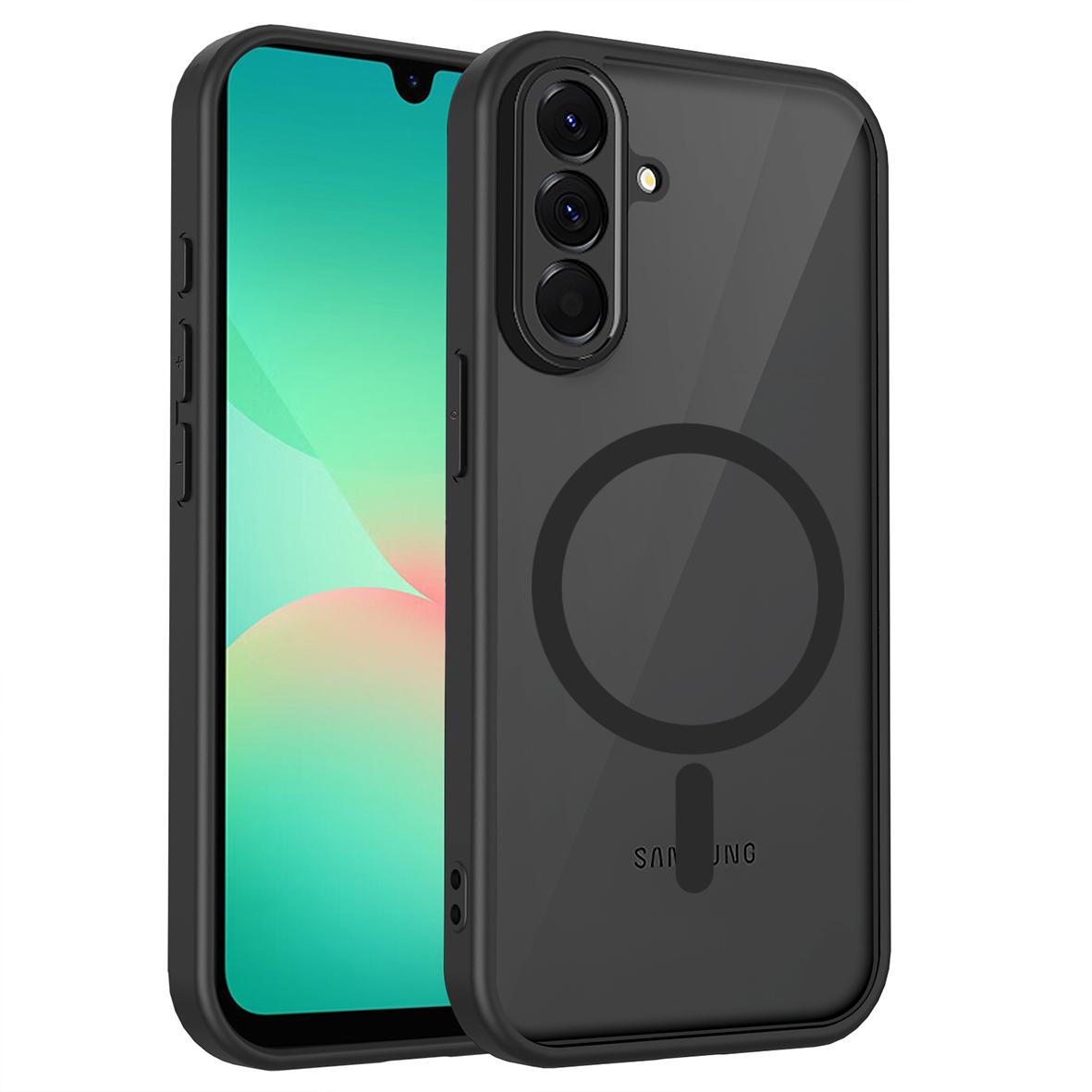 

Magnetic Case for Samsung Galaxy A17 4G/A17 5G/F17 5G/M17 5G Skin Touch Matte Translucent PC + TPU Anti-Drop Phone Cover
