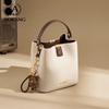 Aokang Women's Cowhide Light Luxury Bucket Bag