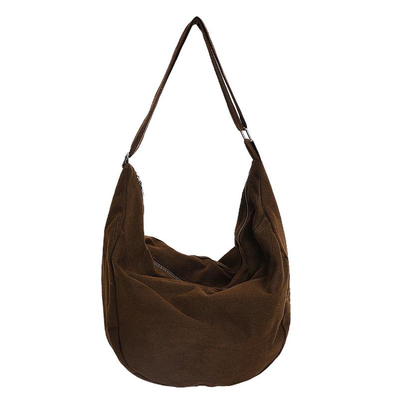 

Простая и вместительная сумка через плечо, сумка на одно плечо, модная сумка для поездок на работу, высококлассная сумка под мышкой кофейный