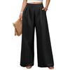 Modische Damenhose mit lockerem Schnitt, bequem, mit Taschen, hoch tailliert, vielseitig