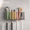 Antibacterial Toothbrush Holder Mouthwash Cup Storage Rack Tooth Cup Toothbrush Holder Brushing Cup Bathroom Toothbrush Cup Holder