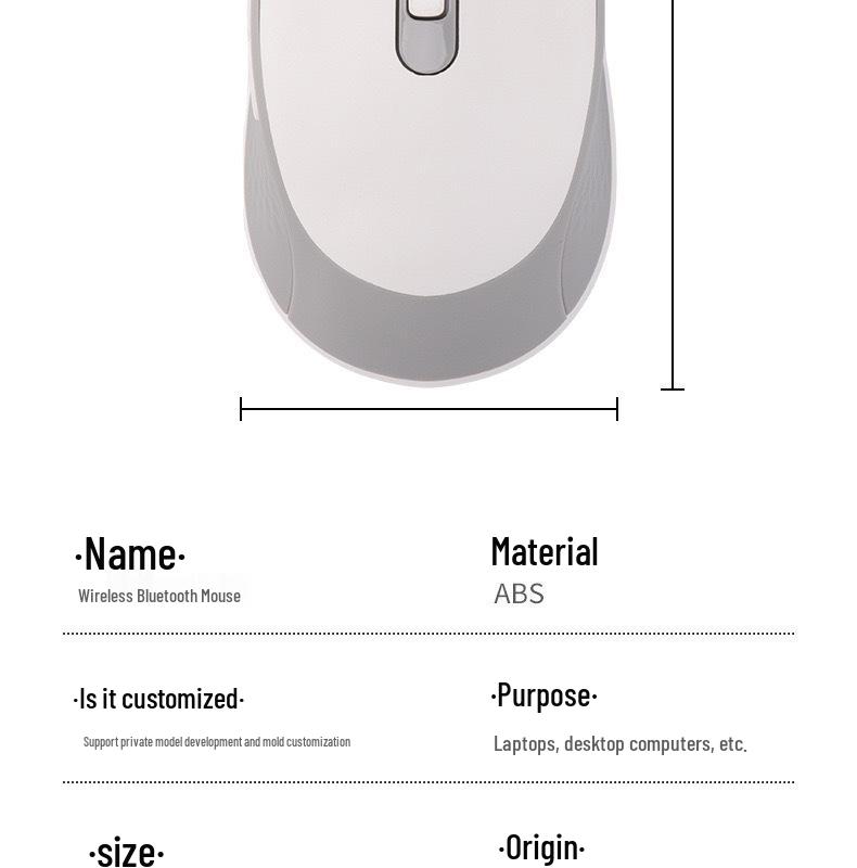 2.4G Rechargeable Wireless Mouse for Apple, Huawei, and Laptops - Lightweight & Portable