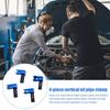 4 Stück Bremsleitungs-Klemme Ölrohr-Stopfen Schlauchleitung Absperrkappen-Set für Auto Motorrad Reparatur Wartungswerkzeuge