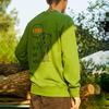 Vans Green Cartoon Cat Print Crew Neck Fleece Sweatshirt VN0A5H76ZQW