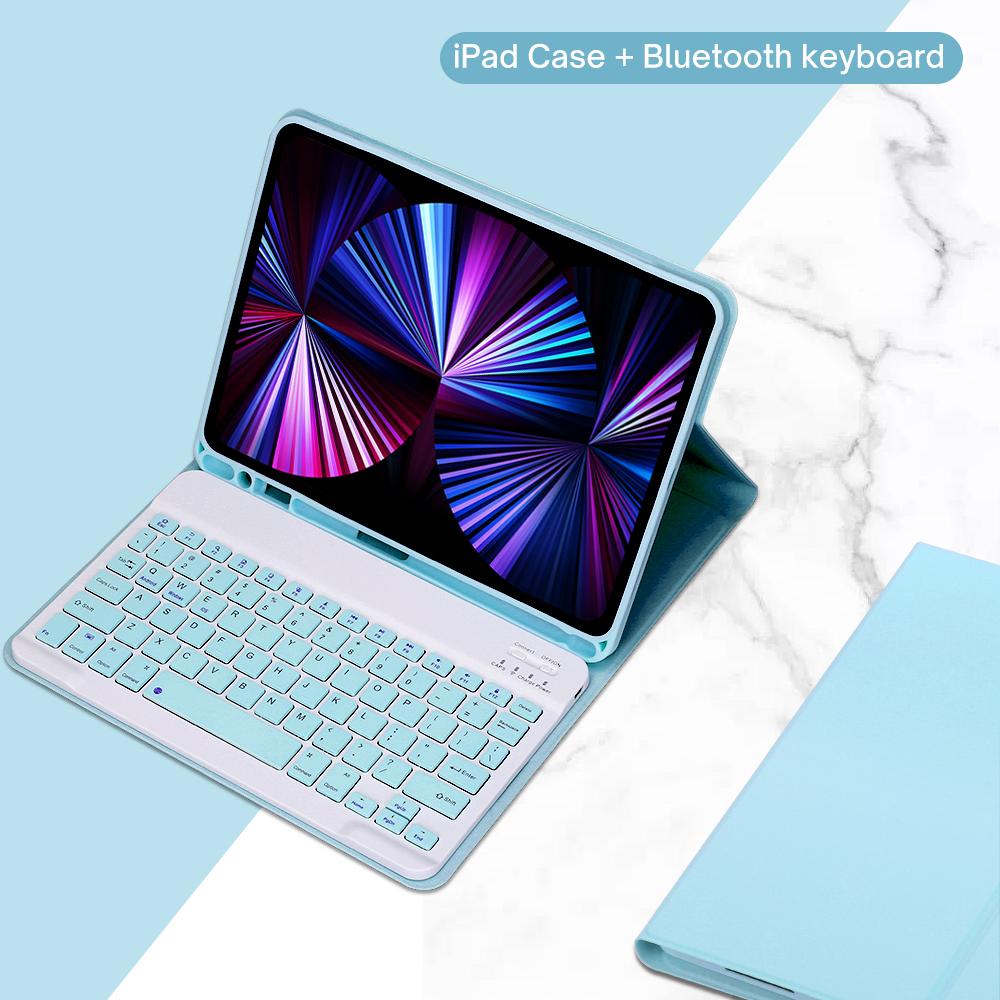 Case Keyboard For iPad Air 11 13 2024,For iPad 10.2 7/8/9th 10th Generation,Air 4 5 10.9'' Pro 11 12.9 Cover With Pencil Holder
