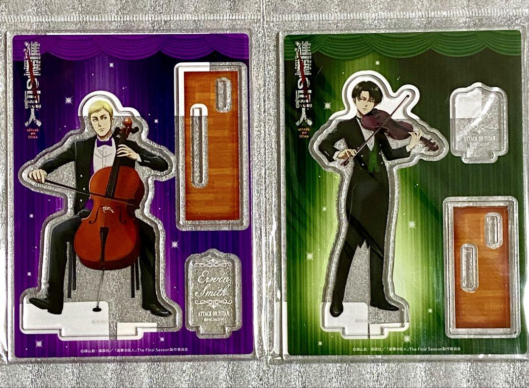 

[USED] Attack on Titan Quartet Ver. Acrylic Stand Erwin & Levi