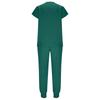 Women's Uniform Quick,drying Fabric Color V,neck Pocket Short,sleeved Trousers Suit Uniform Suit