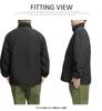 One Colors LOGOS PARK Men's Nylon Jacket, Water-Repellent, Logo Print, Stand-Up Blouson, Size 4L, Black (49)