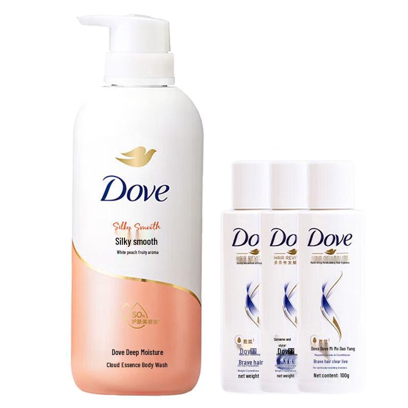 Dove White Peach Body Wash & Essence Set