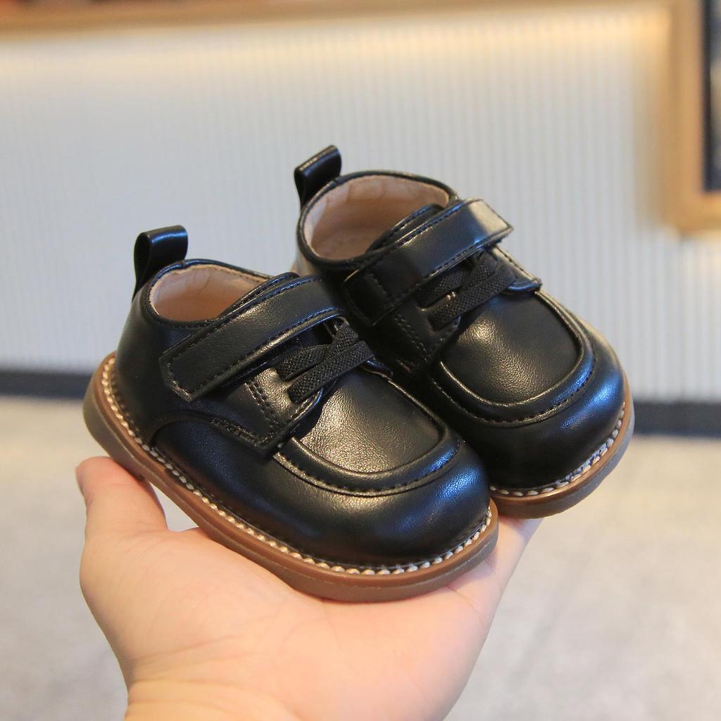 Infant Soft Sole Leather Walking Shoes for Boys & Girls, Breathable & Formal, Ages 1-3