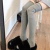 Solid Color Thigh High Stockings Women Trendy Casual Over The Knee Female Long Socks Thermal Warm Cotton Tall Tube Leggings