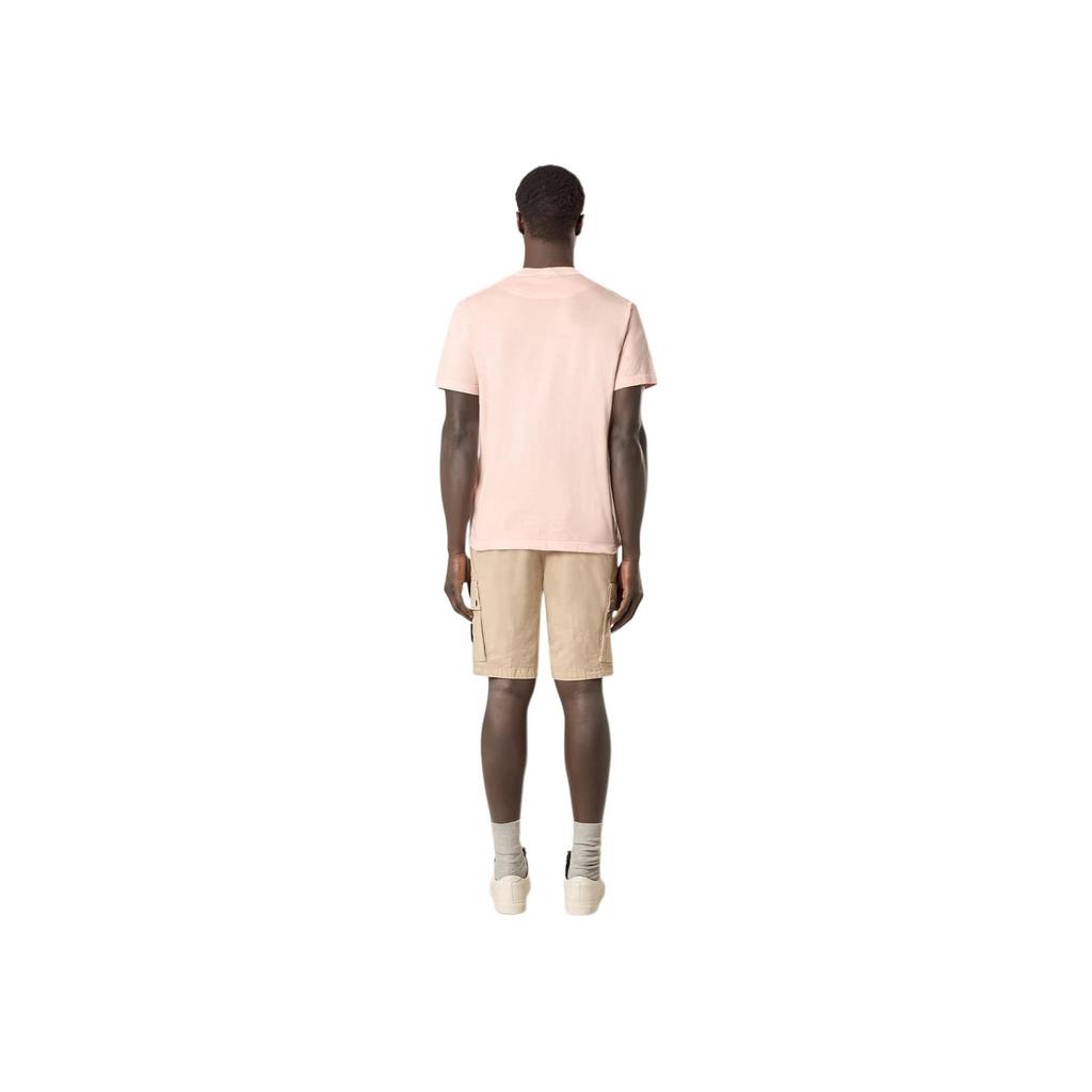 STONE ISLAND Ss25 Compass Print Pocket Design Short Sleeve T-Shirt Men Tops Pink K1S152100219-V0182