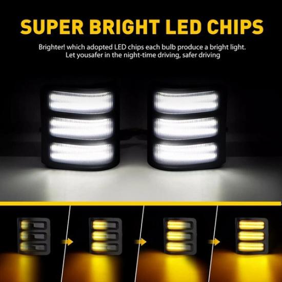 2X Dynamic LED Side Tow Mirror Light Turn Signal For 2008-16 Ford F250-F550 SD A