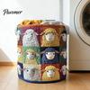 Cozy Laundry Hamper Quilted Basket, Thick Durable Fabric Storage Hamper, with Lightweight Basket Reinforced Handles, Clothes Toys Organizer