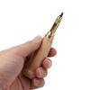 6Pcs Automatic Leather Hole Punch Wood Handle Replaceable Craft Rotating Punching Tool