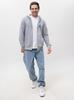 Men's Gray Good Luck Logo Zipper Hoodie XXL