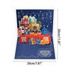 24TE HappyHanukkah Gift Card Menorah Light Present 3D PopUp Cards for Family Friend