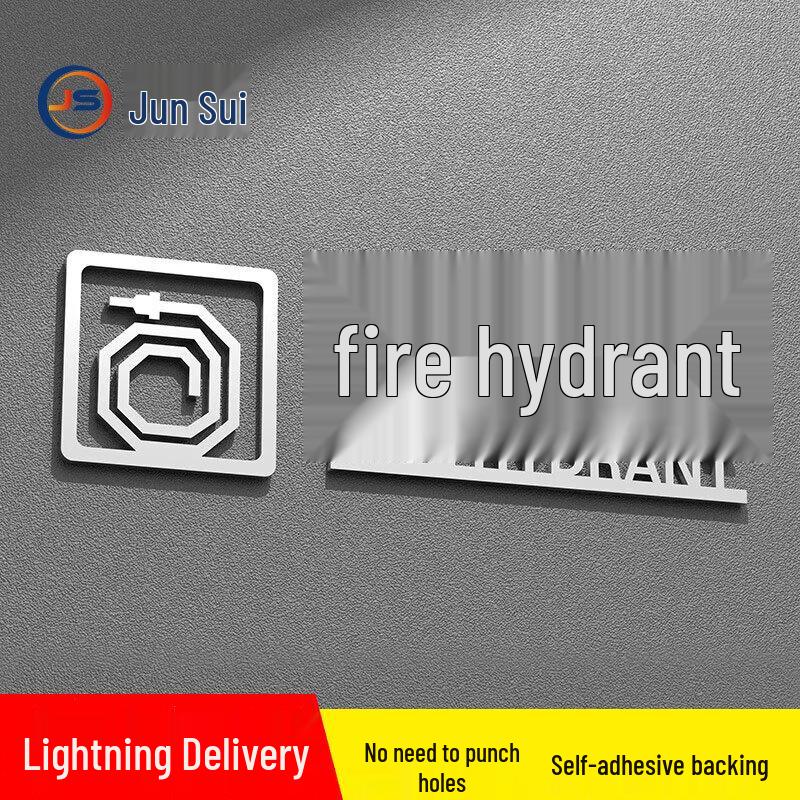 Creative 3D Acrylic Fire Safety Indicator Signs