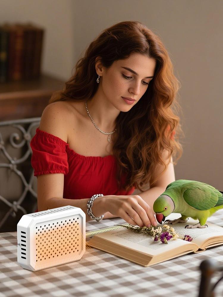 Bird Cage Heater Warming Panel Safe Thermostat Controlled Pet Warmer for Parakeets Cockatiels Finches Rabbits Hamsters Winter